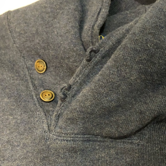 Polo Ralph Lauren Men's Blue Pullover Crossover Button Collar - Picture 2 of 5